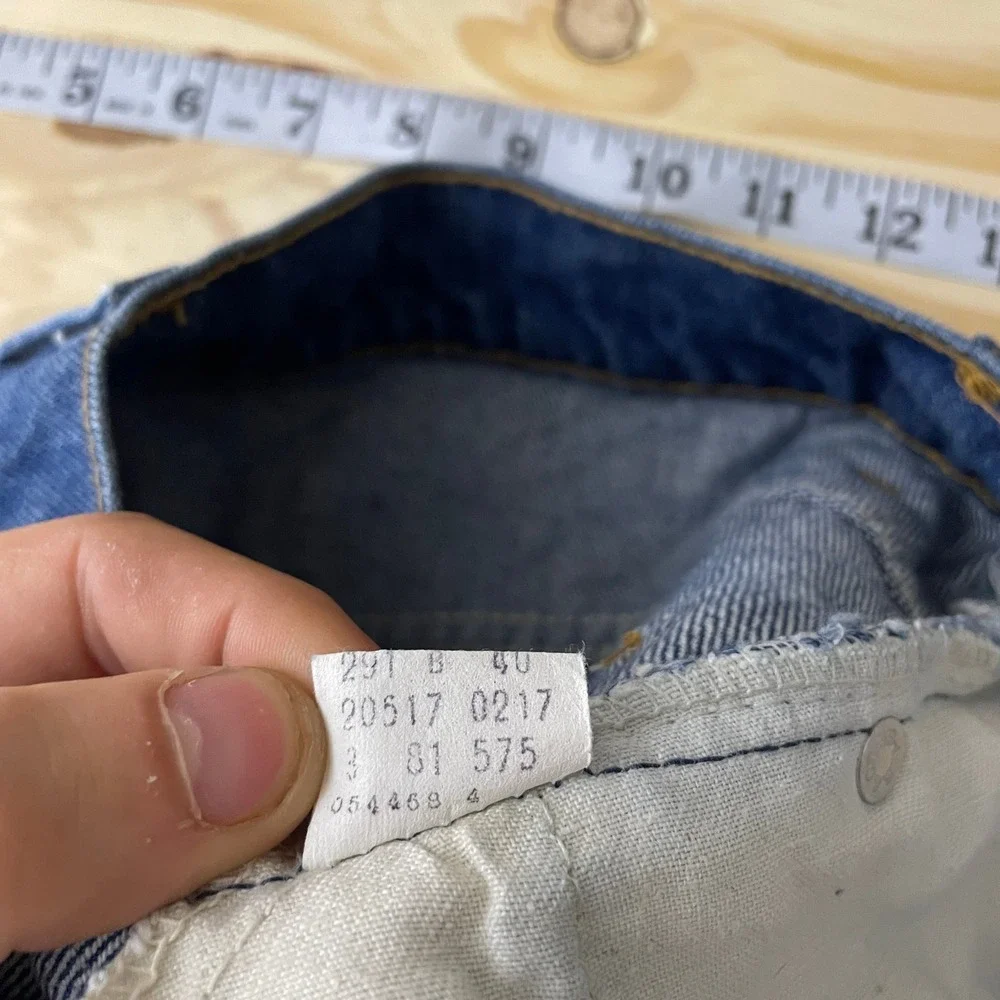 Vintage 80s Levis 517 Jeans Mens 29x31 Blue Bootcut Orange Tab Denim Made in USA